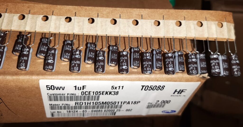 Samwha Electrolytic capacitor 1uf 50v